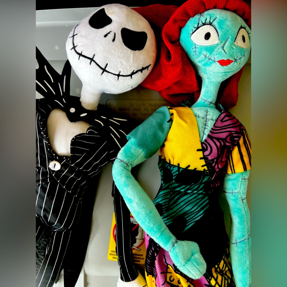 Jack & Sally Nightmare Before Christmas 🎄🎃 plush doll set